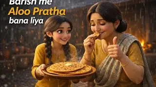 Barish Mein Aloo Paratha | Soni’s Village Life | Emotional Food Vlog #soni's village life