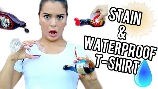 TEST IT OUT! Stain & Waterproof T-shirt!!