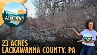 Cheap Land in Pennsylvania | 23 acres w/Creek | All Utilities | Paved Road Frontage | Subdividable