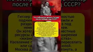 Что планировал делать Гитлер в случае победы #интересныефакты #вов #армия #история #shorts