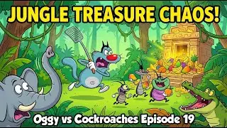 Oggy and the Cockroaches Jungle Safari Chaos | Treasure Hunt Adventure Episode 19 | Yes-Babys