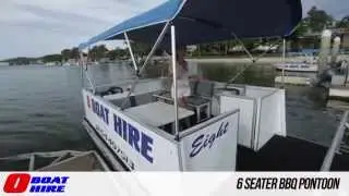 O Boat Hire - 6 seater BBQ Pontoon