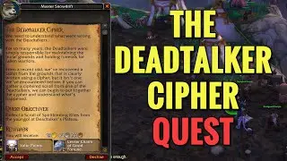 Задание &laquo;Шифр говорящего по мертвым&raquo; (WoW MOP)