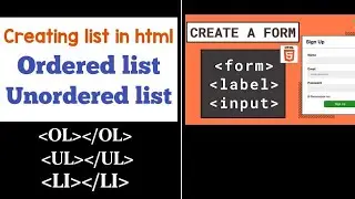 Hyper Text Markup Language (HTML) Tutorial: Add Forms and Lists in Real Websites