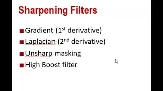 Sharpening filters in Spatial Domain #digitalimageprocessing