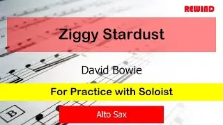 Ziggy Stardust : David Bowie : Bb Instruments Playalong for Practice with Soloist