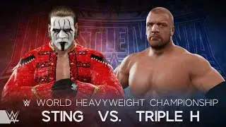 WWE - Sting vs Triple H - World Heavyweight Championship - Full Match 2017