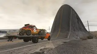 BeamNG.drive - Cars vs Giant Bulge