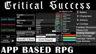 CRITICAL SUCCESS - The Design of an App Based RPG