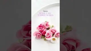 Easy edible roses 🌹