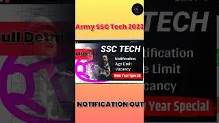 SSC Tech Requirment 2023||Indian Army New Vacancy|Army SSC Tech Full Detail|#ssc_tech #army #new_job