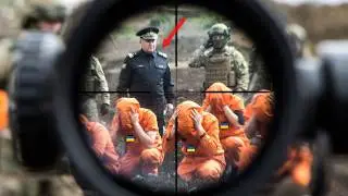 During the prisoner rescue operation, the Ukrainian sniper wiped out the Russian general