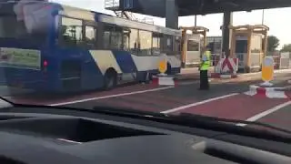 Bus Crashed in to Mersey Tunnel Pay booths