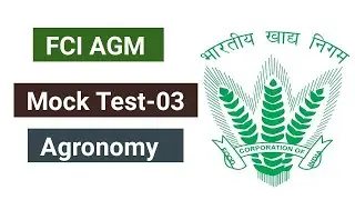 FCI AGM mock Test-03 || Agristudy