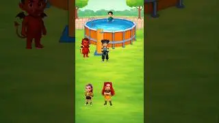 &iquest;Rumi es la m&aacute;s bajita😬 podr&aacute; entrar a la piscina? 🏊&zwj;♀️🤔