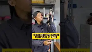 Tripod  Live Streaming, Penyangga Ponsel Teleskopik 2.1 Meter, Tripod Berdiri Aluminium Alloy