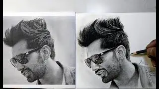Drawing Maninder Buttar on Brustro Bristol paper