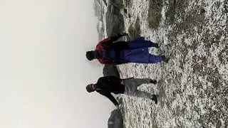 Muhammad ilyas and Abdul sami enjoying snow fall chilas