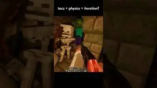 Майнкрафт Шутер! #minecraft #tacz #shaders #minecraftmods #майнкрафт #шейдеры #модынамайнкрафт