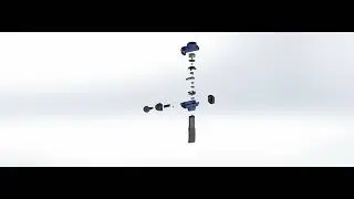 Final Assembly Exploded View of Massage Gun