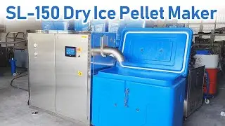 SL-150 dry ice pelletizer | How does dry ice maker work for 3-19mm dry ice pellets making? #dryice