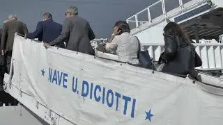 Visita alla nave Diciotti