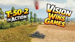 Light Tank T-50-2 Scout Gameplay Late Game Vision That Won the Match #worldoftanks