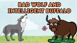 The Wolf And The Buffalo | Short Story | Story for Kids | Nursery Rhymes