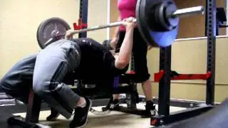 Coach Helms' rep out set with 270 on bench press: 270 x 6