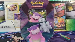 Pok&eacute;mon Galarian Slowbro V Forces Открытие банки