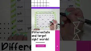Sight Word Fluency Game | Fry Words 31&ndash;40