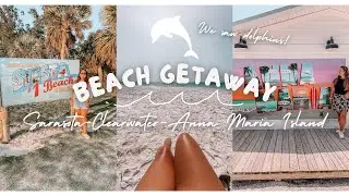 Beach Getaway | Dolphin Cruise & exploring Sarasota, Clearwater & Anna Maria Island ☀️🐬🏝