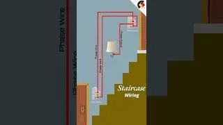 Staircase Connection | Two Way Switch Wiring #shorts #youtubeshorts