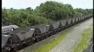 58's crossing on loaded MGR's, Stenson 8/7/1994
