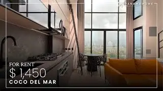 $1,450 Modern Loft for Rent in Coco del Mar Panama | Furnished Apartment with Ocean View