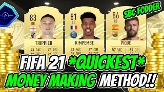 FIFA 21 *QUICKEST* MOST EASY MONEY MAKING METHOD TO EARN OVER 200K A DAY!! | FODDER INVESTMENT TIPS!