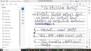 النظرية المعرفية congnitive theroy مسابقة 30 الف معلم تخصص انجليزى ج 1