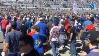 #ghnascar Race fans move from FanZone to tri-oval for pre-race