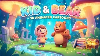 Kid & Bear | Magical Forest Adventure 🌟🐻 | Cute 3D Animated Cartoon for Kids | Fun Stories & Songs 