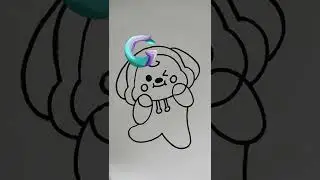 How to draw BT21 Chimmy!! part 1 | BTS Jimin Persona #shorts