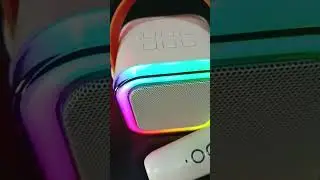 Caix som Karaoke com Microfone, Luzes LED. #foryou #shopeevidio #caixadesombluetooth #achadinhos