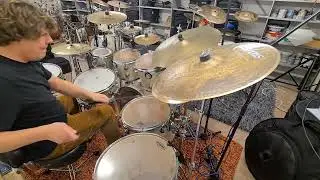 Long groovy drum fill with double bass and all toms included - DW Broken Glass Collectors drums