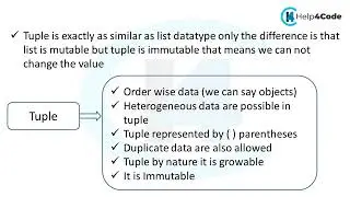 #18 tuple datatype in python List | collection datatype in python 