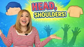 Learn Body Parts in English & Spanish 🎶 Head, Shoulders, Knees & Toes | Shadow Play for Toddlers