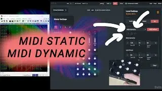 Grid Editor - Actions: MIDI Static and MIDI Dynamic