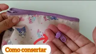 Como consertar zíper da bolsa