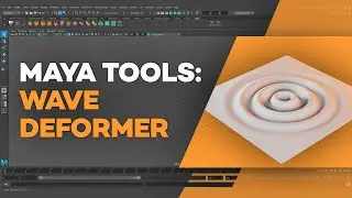 Инструмент волновой деформации Maya
