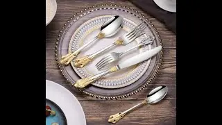 Royal Luxury Gold & Silver Flatware Set | ELiTA Essentials