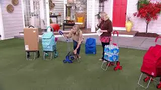 Trolley Dolly Foldable XL Stair Climber Shopping Cart on QVC