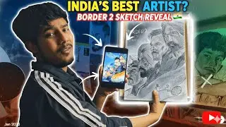 Border 2 Sketch ✍️Portraits Complete Pure Process Ke Sath.✍️🫶😱